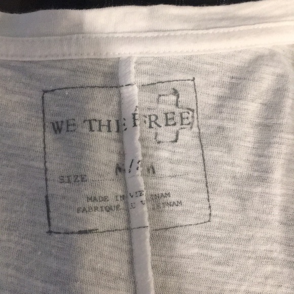 Free People white 3/4 sleeve tee - Picture 5 of 5